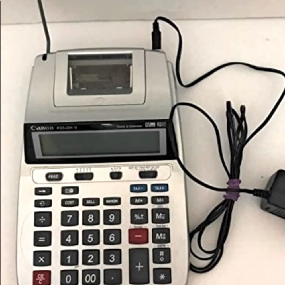 Canon P23-DHV-3 2279C001 12-Digit Desktop Calculator, Gray/Black